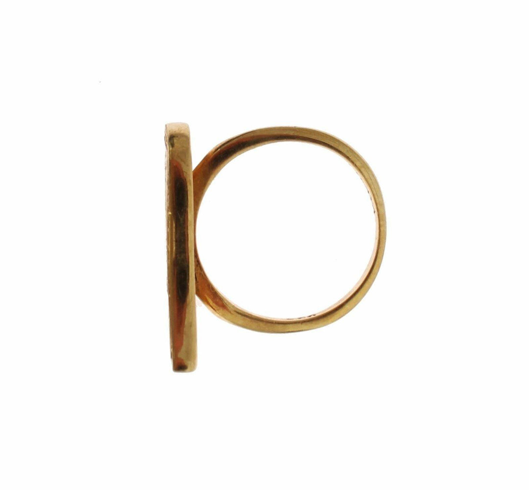 Nialaya Glamouröser Ring mit vergoldetem Kristall - Léoré