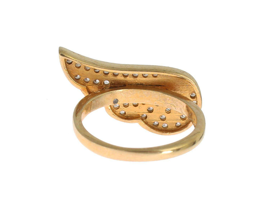 Nialaya Glamouröser Ring mit vergoldetem Kristall - Léoré