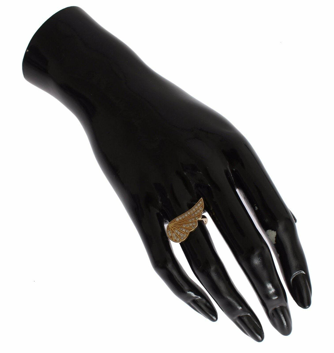 Nialaya Glamouröser Ring mit vergoldetem Kristall - Léoré