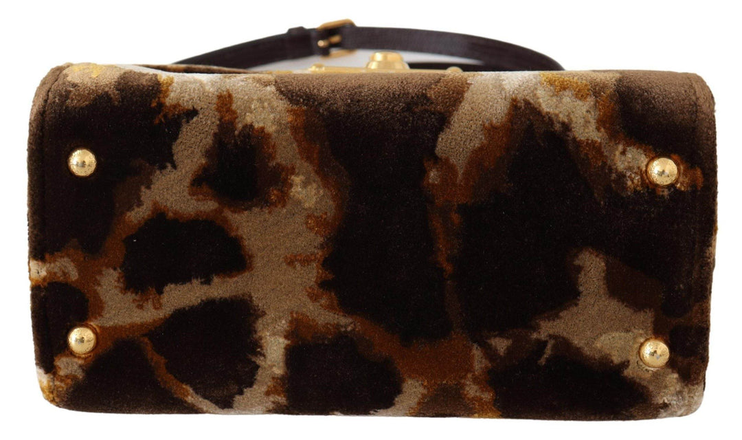 Dolce & Gabbana Elegante Willkommenstasche mit Giraffenmuster und goldenen Akzenten - Léoré