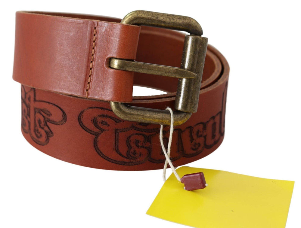Just Cavalli Schicker brauner Logo-Gürtel aus Leder - Léoré