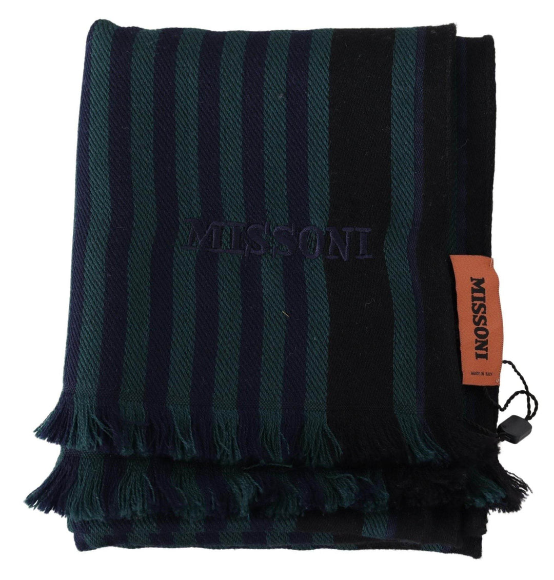 Missoni Eleganter Multicolor-Wollschal mit Fransen - Léoré