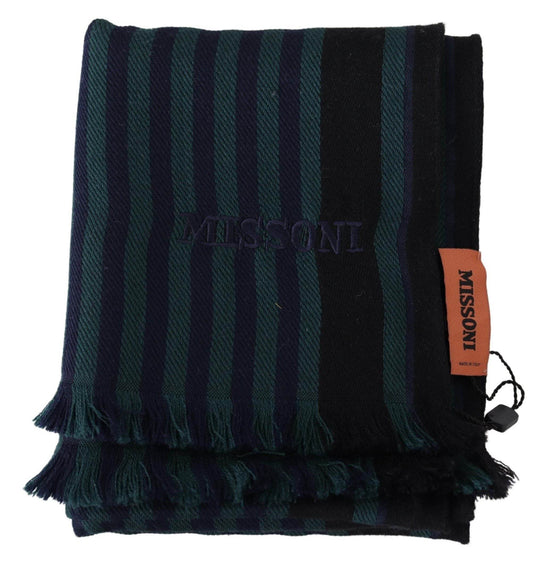 Missoni Eleganter Multicolor-Wollschal mit Fransen - Léoré