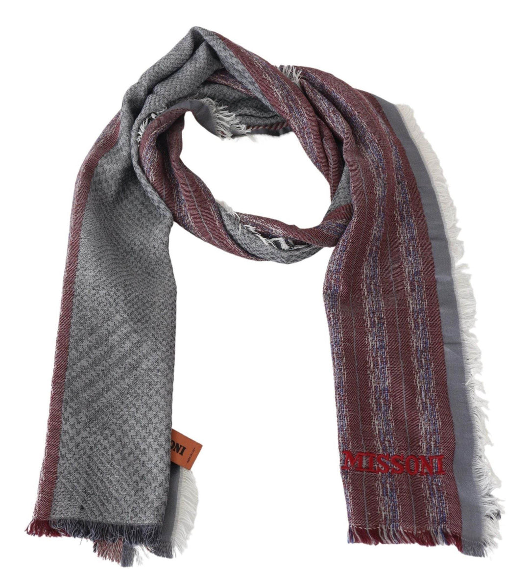 Missoni Elegantes gestreiftes Logo-Schal aus Wolle - Léoré