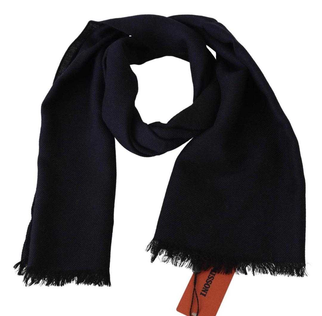 Missoni Eleganter schwarzer Unisex-Schal aus Wolle - Léoré