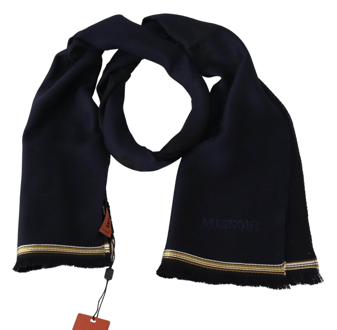 Missoni Eleganter Unisex-Wollschal mit gesticktem Logo - Léoré