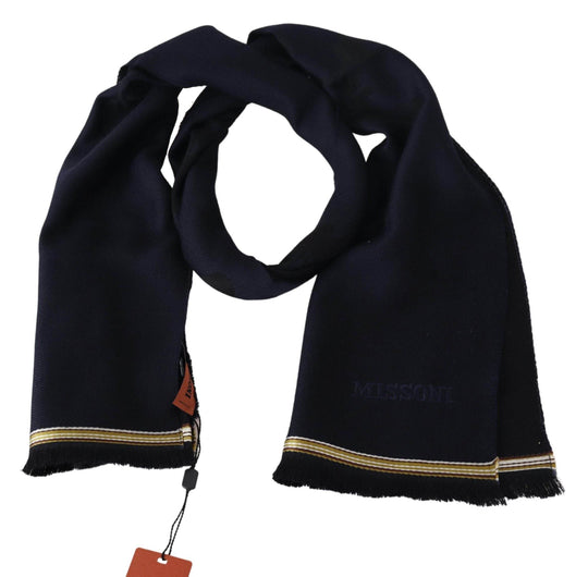 Missoni Eleganter Unisex-Wollschal mit gesticktem Logo - Léoré