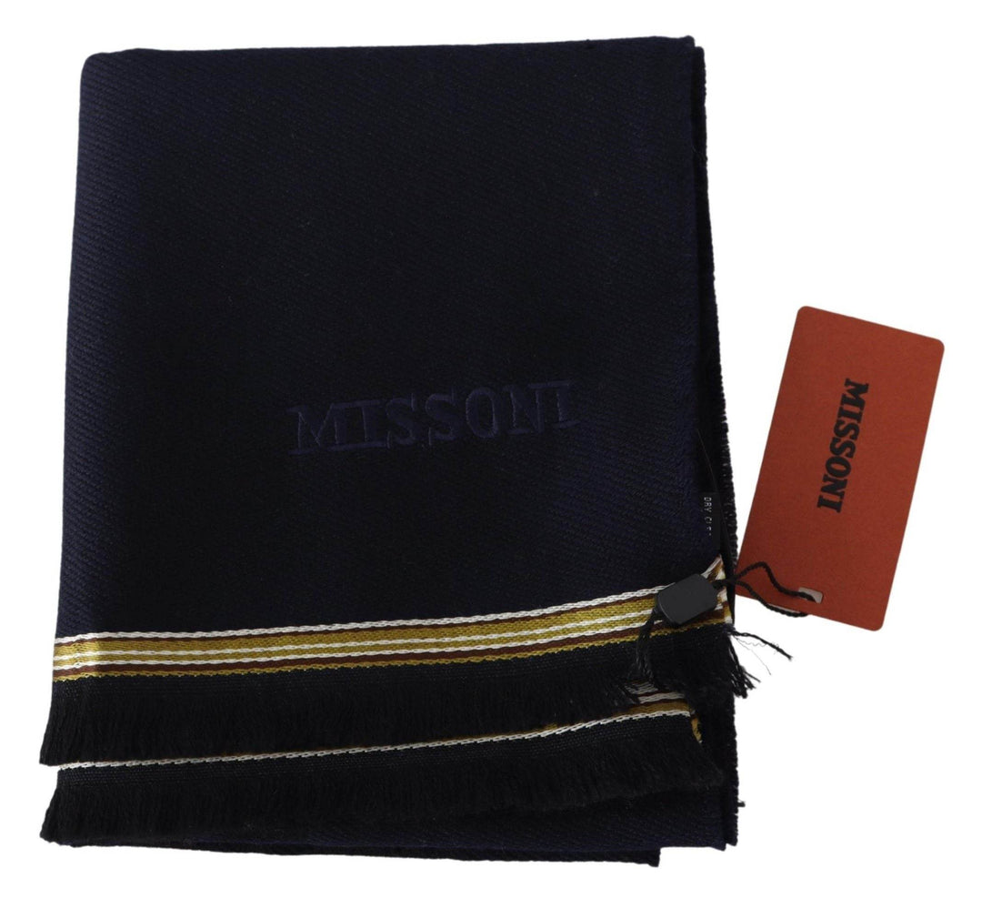 Missoni Eleganter Unisex-Wollschal mit gesticktem Logo - Léoré