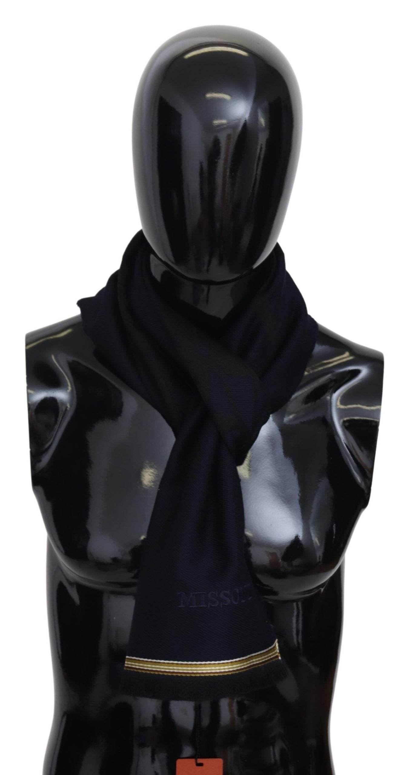 Missoni Eleganter Unisex-Wollschal mit gesticktem Logo - Léoré
