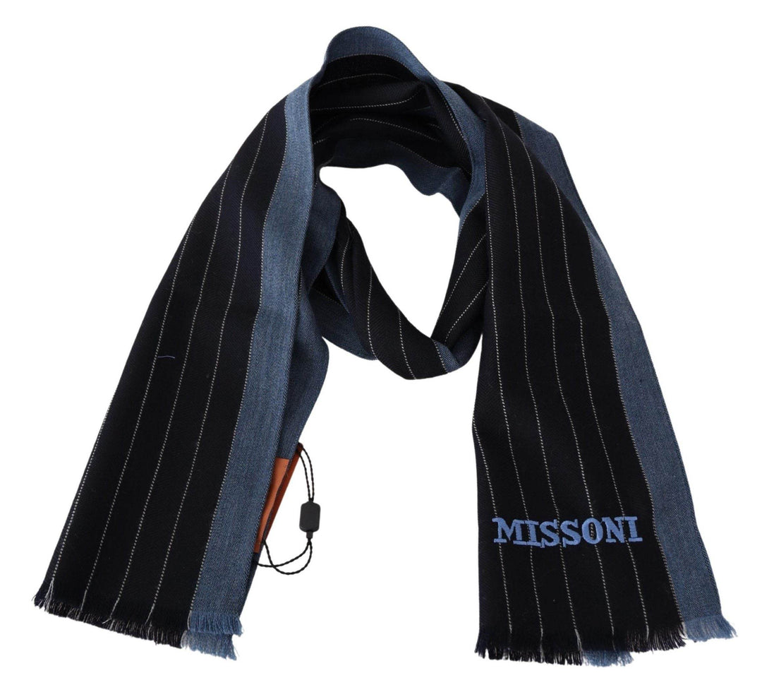 Missoni Schicker gestreifter Unisex-Schal aus Wolle und Seide - Léoré