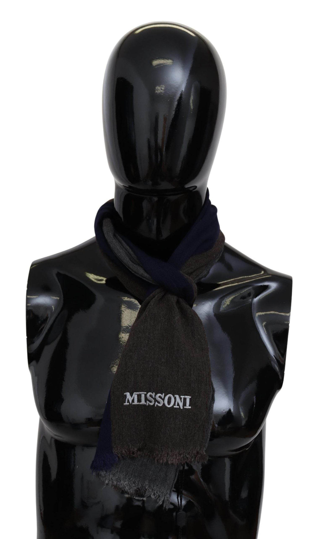 Missoni Eleganter Multicolor-Wollschal mit Signature-Stickerei - Léoré