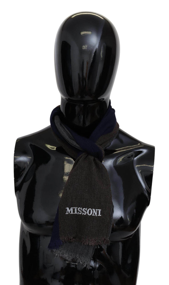 Missoni Eleganter Multicolor-Wollschal mit Signature-Stickerei - Léoré