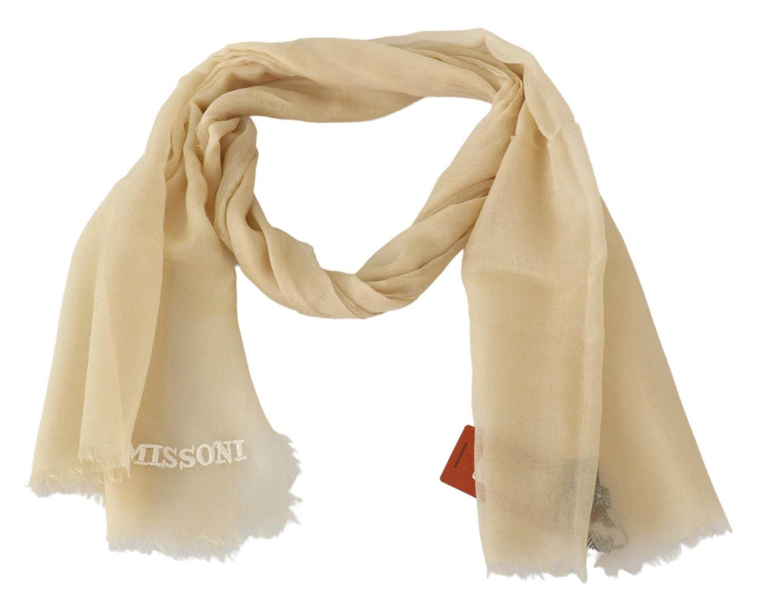 Missoni Eleganter Kaschmirschal in Beige - Léoré