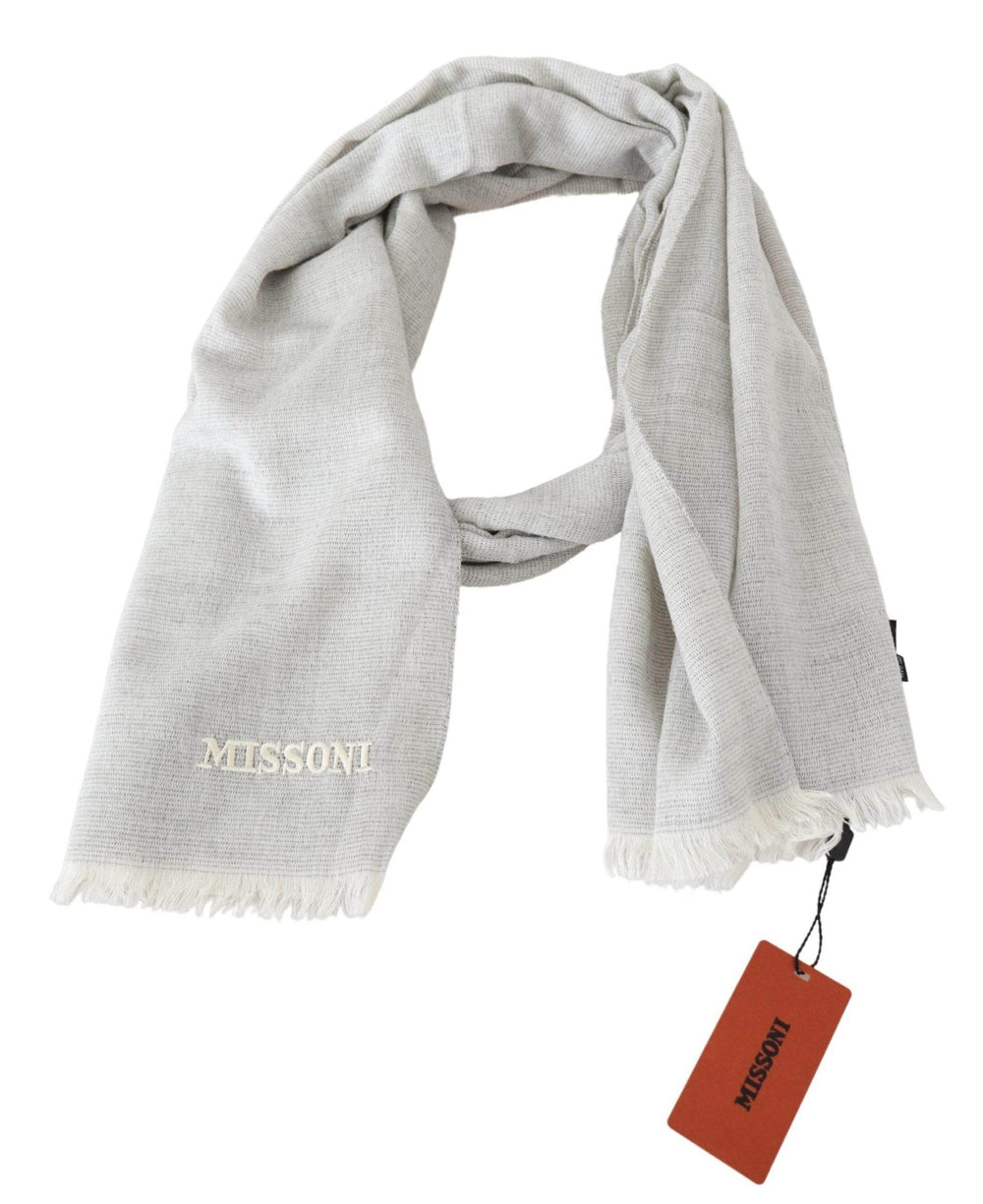 Missoni Eleganter Wollschal mit charakteristischer Stickerei - Léoré