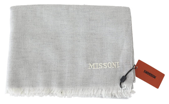 Missoni Eleganter Wollschal mit charakteristischer Stickerei - Léoré
