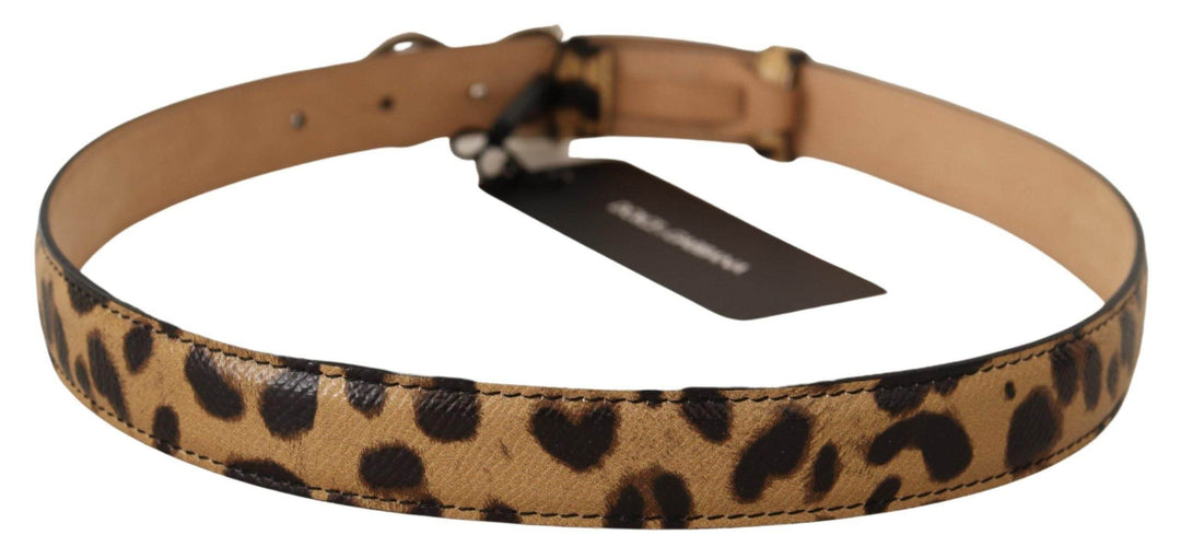 Dolce & Gabbana Eleganter Leopardengürtel mit Kristallverzierung - Léoré