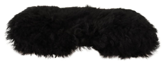 Dolce & Gabbana Elegante Schwarze Kaschmir Alpaka Pelz Mütze - Léoré
