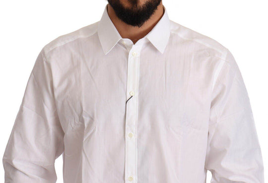 Dolce & Gabbana Weißes Martini Fit Hemd aus Baumwolle - Léoré