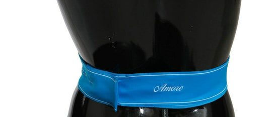 Dolce & Gabbana Elegante Schleife Snap Blau Gürtel - Léoré
