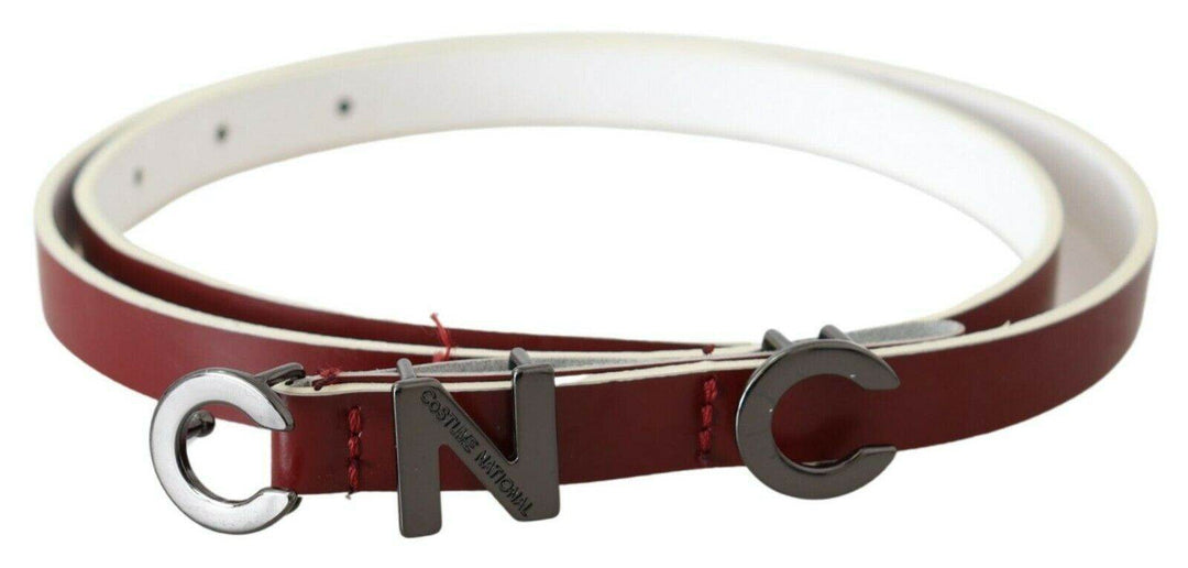 Costume National Schicker kastanienbrauner Modegürtel aus Leder - Léoré