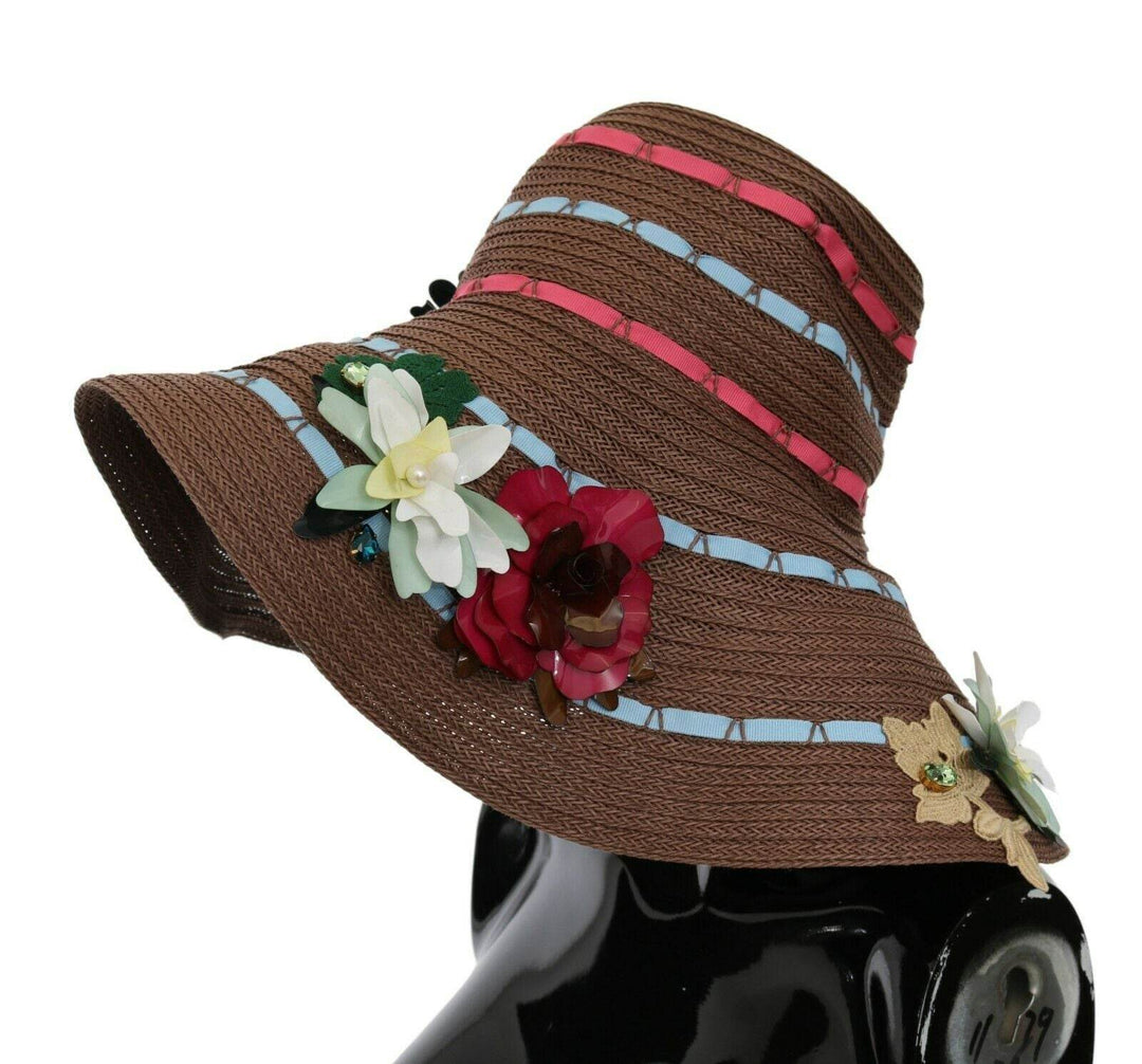 Dolce & Gabbana Eleganter Schlapphut mit breiter Krempe und Blumenmuster - Léoré