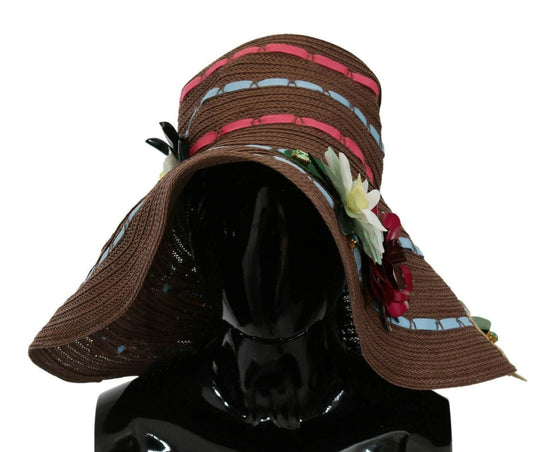 Dolce & Gabbana Eleganter Schlapphut mit breiter Krempe und Blumenmuster - Léoré