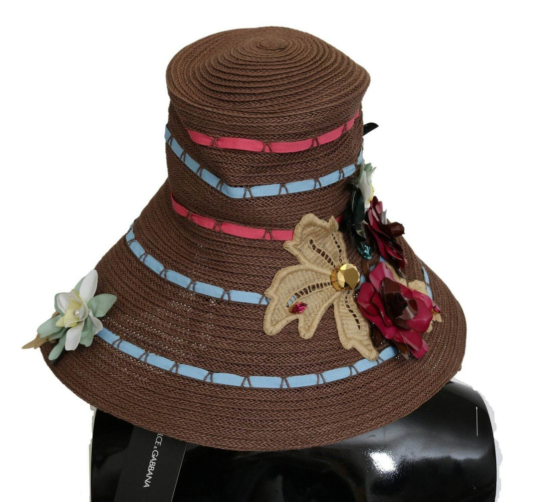 Dolce & Gabbana Eleganter Schlapphut mit breiter Krempe und Blumenmuster - Léoré