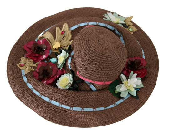 Dolce & Gabbana Eleganter Schlapphut mit breiter Krempe und Blumenmuster - Léoré