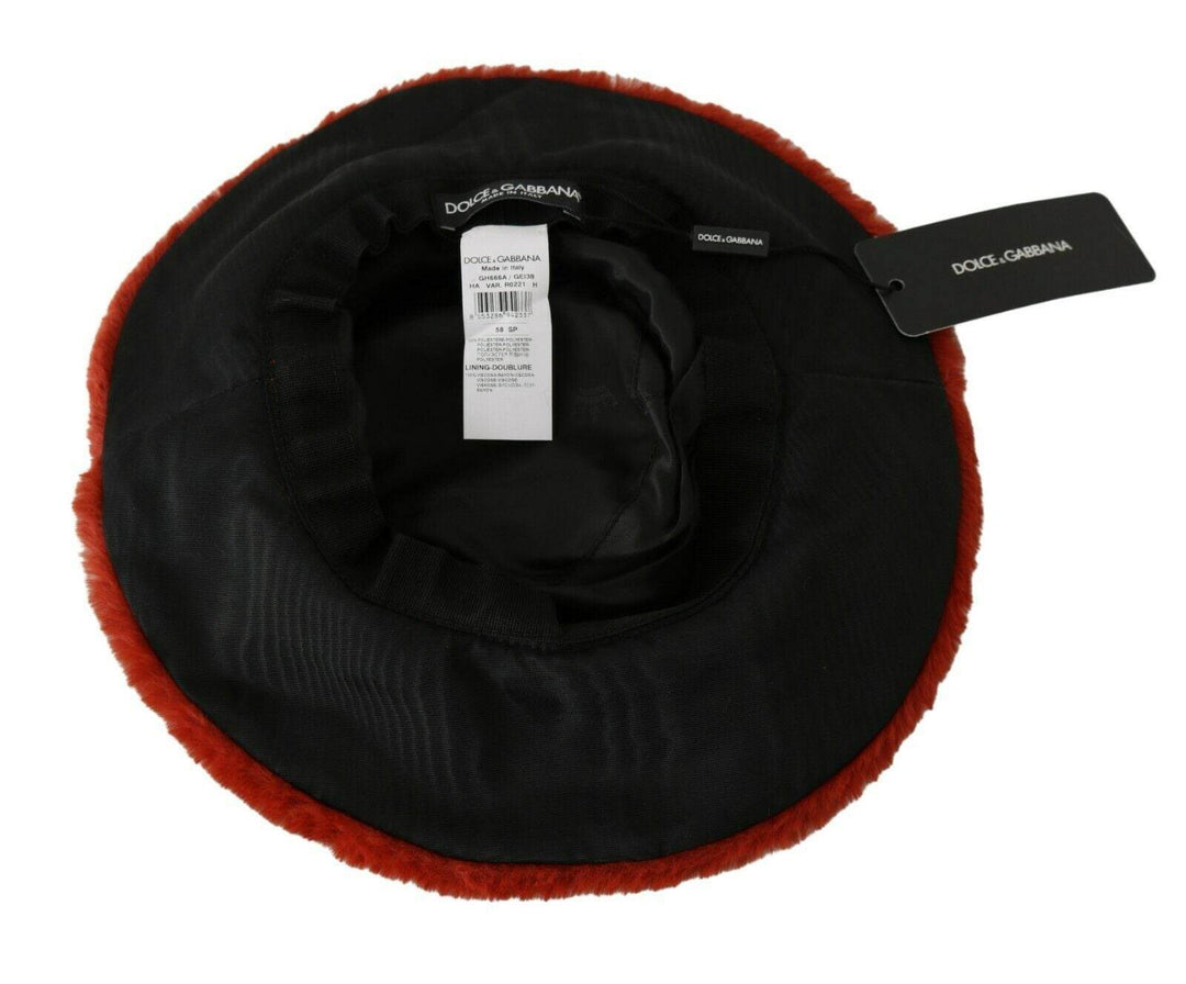 Dolce & Gabbana Elegante rote Schirmmütze mit Logo-Details - Léoré