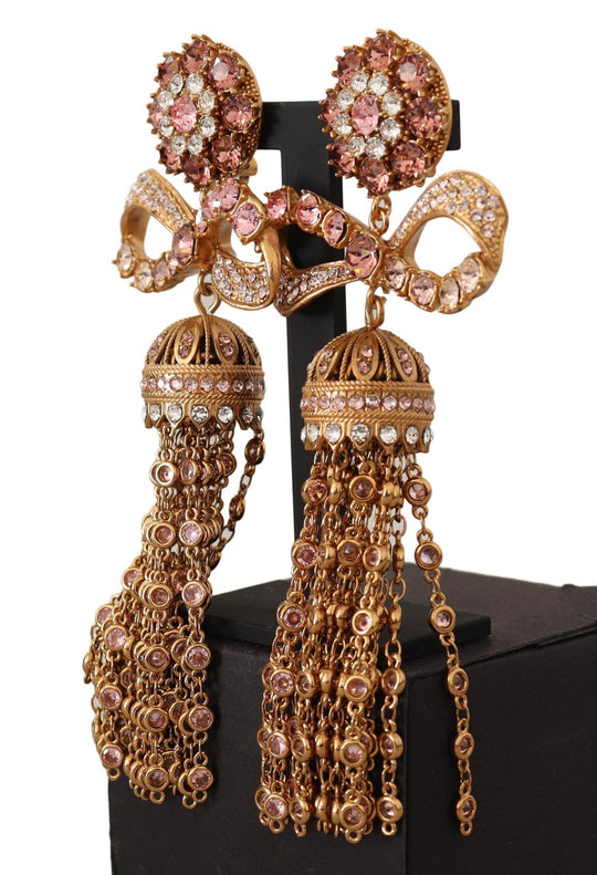 Dolce & Gabbana Elegante antikgoldene Schleifen-Ohrringe - Léoré