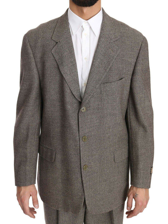 Fendi Eleganter hellbrauner Herrenanzug aus Wolle - Léoré