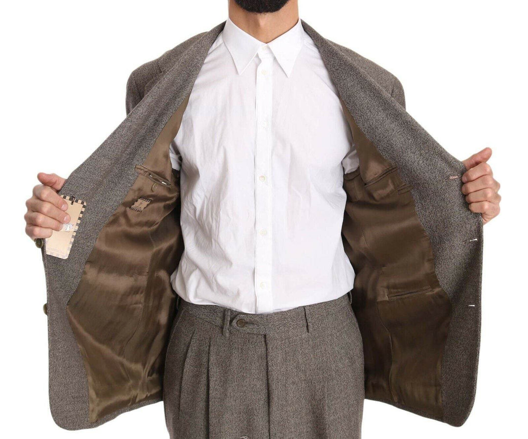 Fendi Eleganter hellbrauner Herrenanzug aus Wolle - Léoré