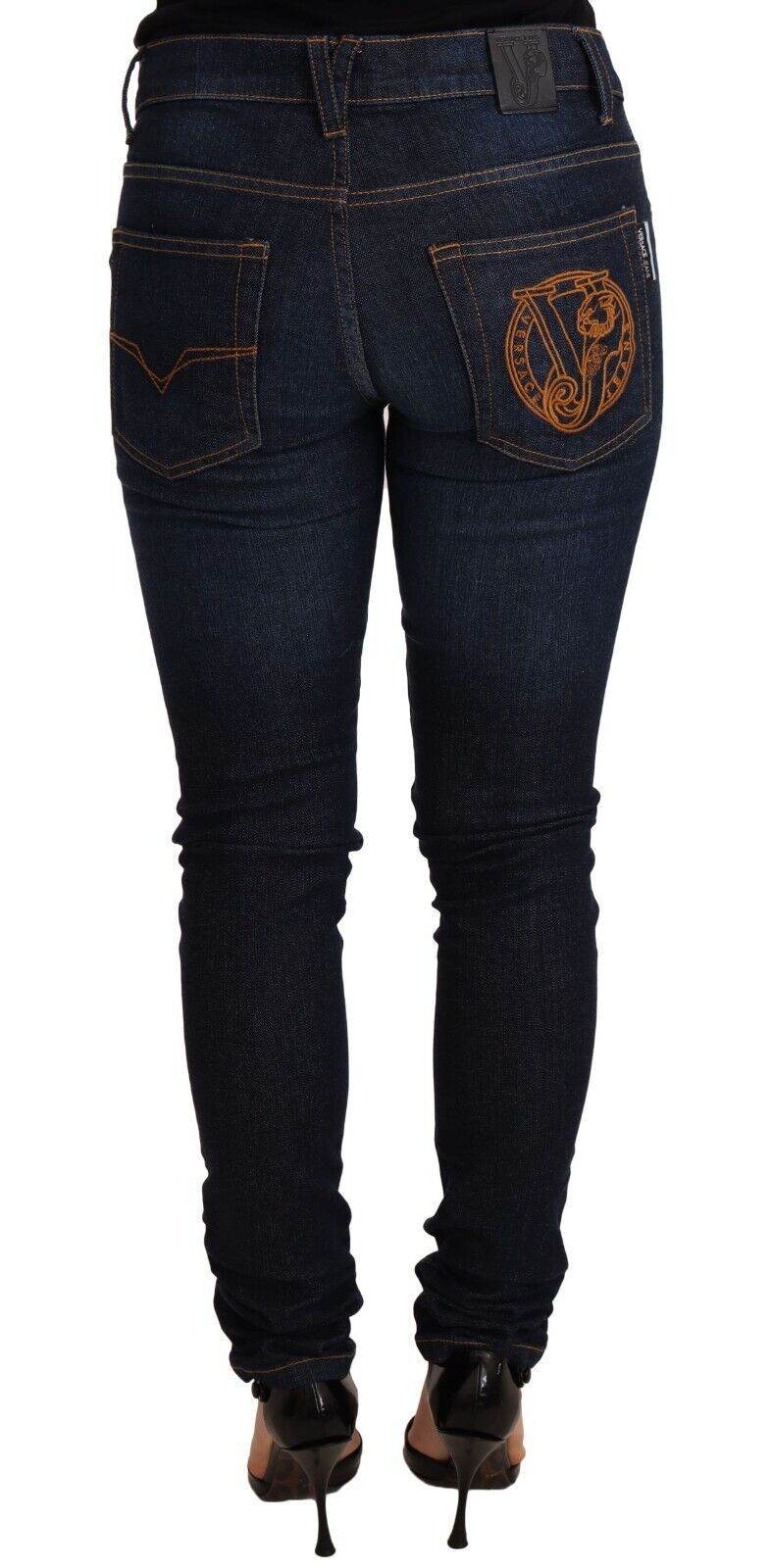 Versace Jeans Elegante Skinny Designer Jeans mit niedriger Taille - Léoré