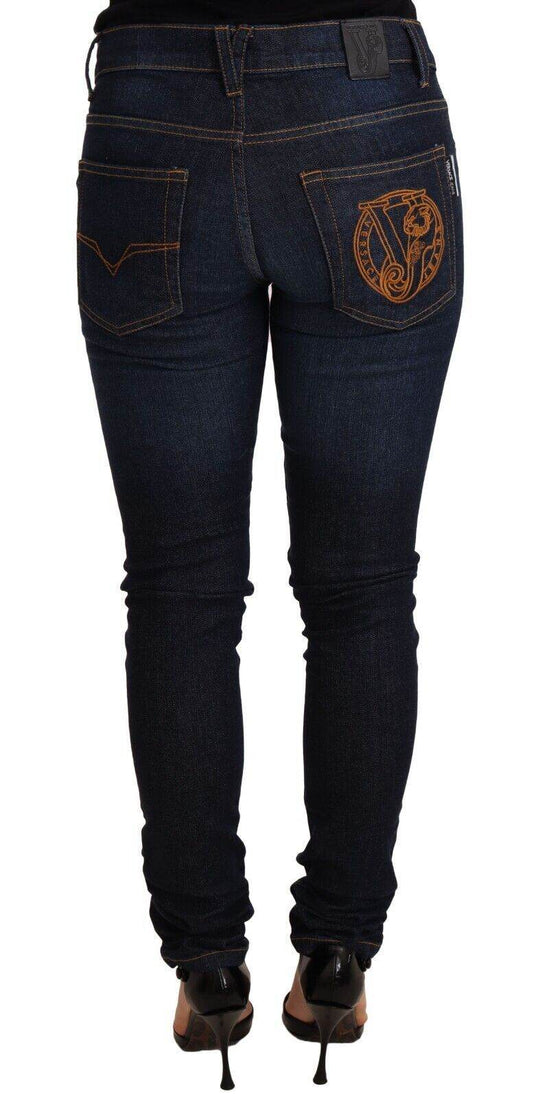 Versace Jeans Elegante Skinny Designer Jeans mit niedriger Taille - Léoré
