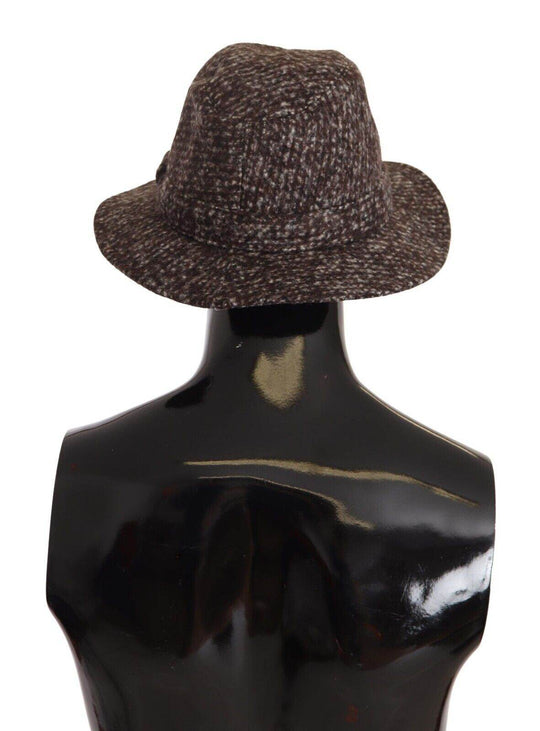Dolce & Gabbana Eleganter grauer Tweedhut mit breiter Krempe - Léoré