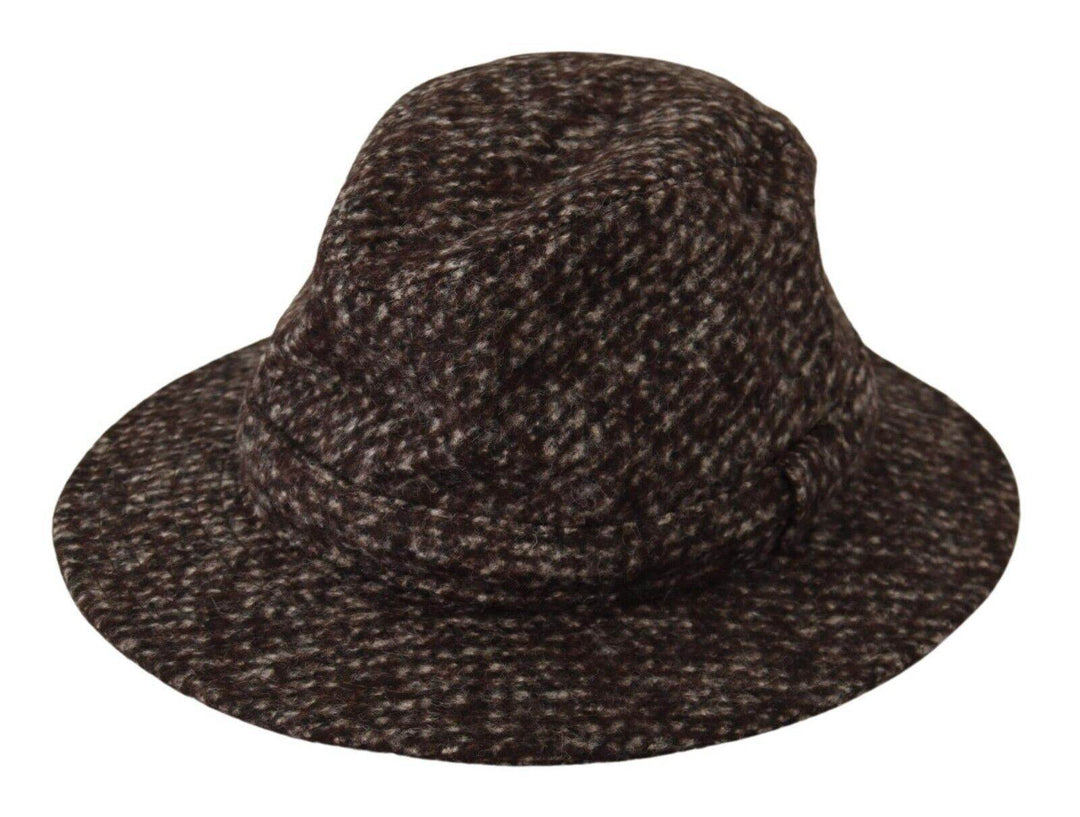 Dolce & Gabbana Eleganter grauer Tweedhut mit breiter Krempe - Léoré