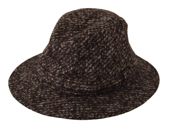 Dolce & Gabbana Eleganter grauer Tweedhut mit breiter Krempe - Léoré