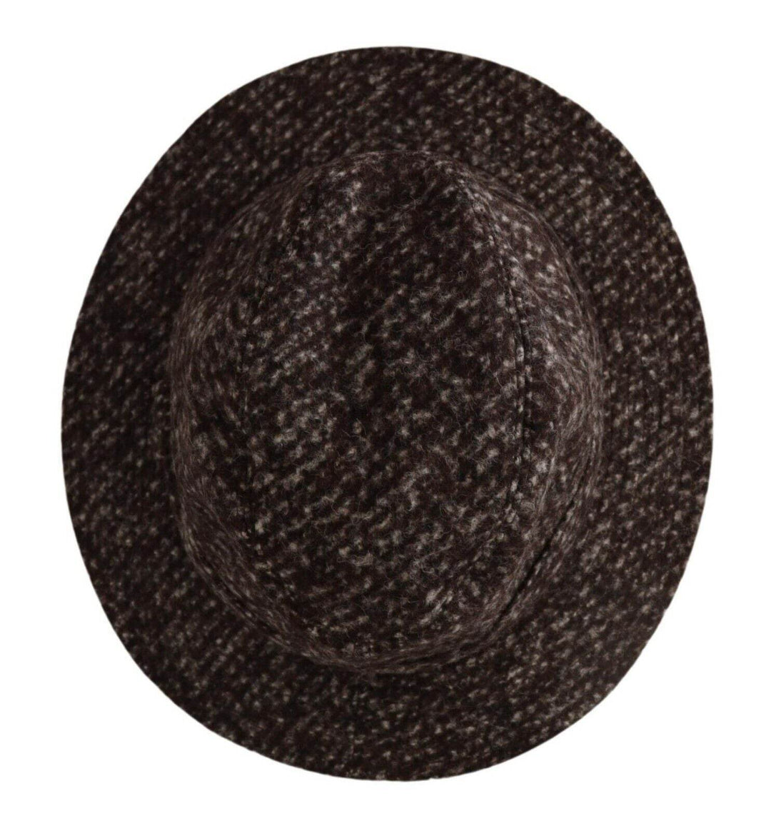 Dolce & Gabbana Eleganter grauer Tweedhut mit breiter Krempe - Léoré