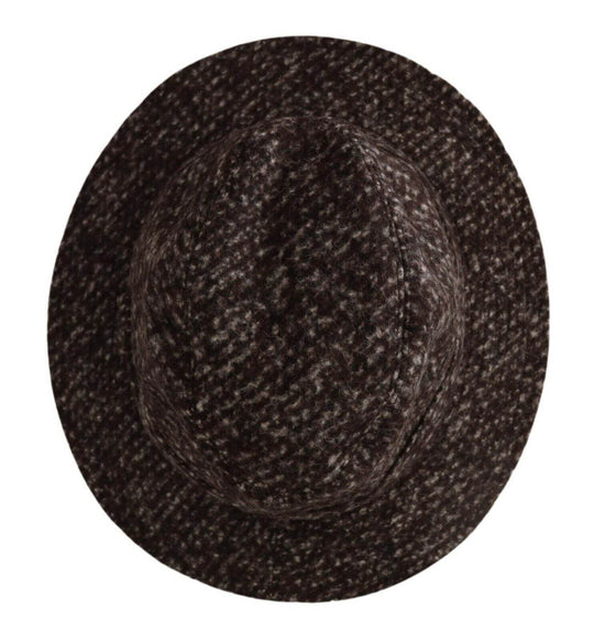 Dolce & Gabbana Eleganter grauer Tweedhut mit breiter Krempe - Léoré