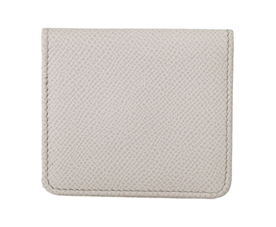 Dolce & Gabbana Schickes weißes Leder-Kondom-Etui Brieftasche - Léoré