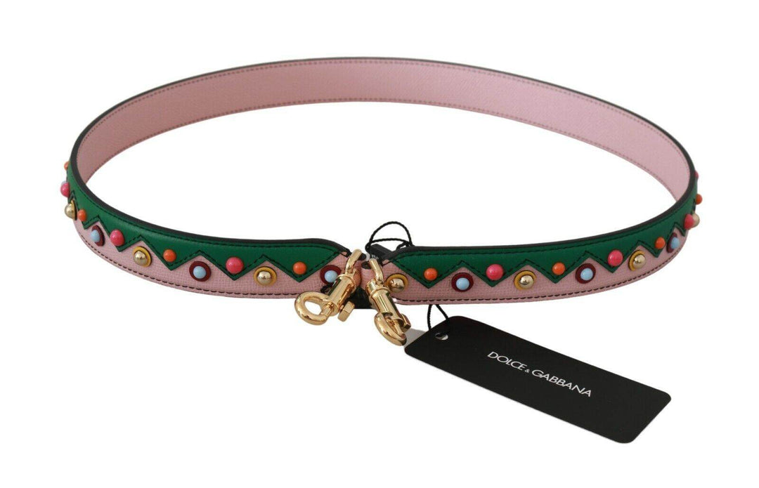 Dolce & Gabbana Eleganter Multicolor-Schulterriemen aus Leder - Léoré