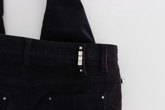 Costume National Lila Cropped Corduroys Jeans