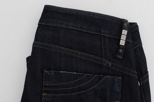 Costume National Blaue Cotton Stretch Slim Fit Jeans