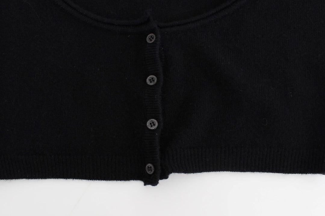 Ermanno Scervino Schwarzer Kaschmir-Strickpullover