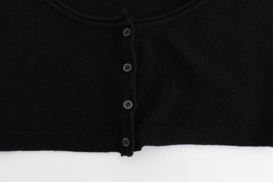 Ermanno Scervino Schwarzer Kaschmir-Strickpullover