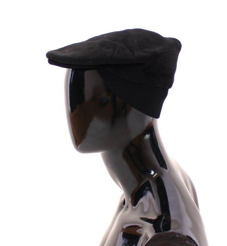 Dolce & Gabbana Schlanke schwarze Newsboy-Mütze - Léoré
