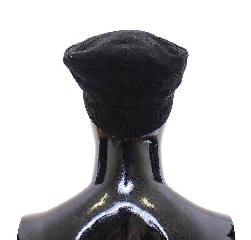 Dolce & Gabbana Schlanke schwarze Newsboy-Mütze - Léoré