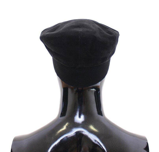 Dolce & Gabbana Schlanke schwarze Newsboy-Mütze - Léoré