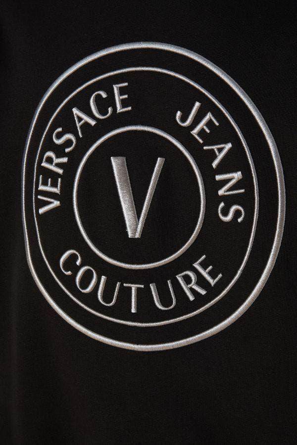 Versace Jeans Wunderschönes Sweatshirt mit Kapuze aus schwarzer Baumwolle - Léoré