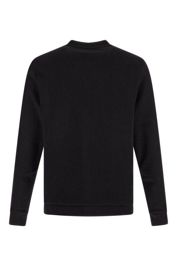 Hugo Boss Elegantes Rundhals-Sweatshirt aus schwarzer Baumwolle - Léoré